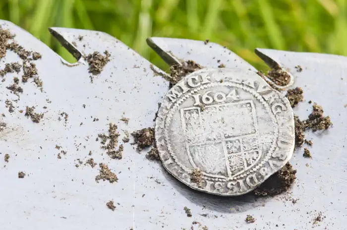 Historical Silver Coin Found by Metal Detector